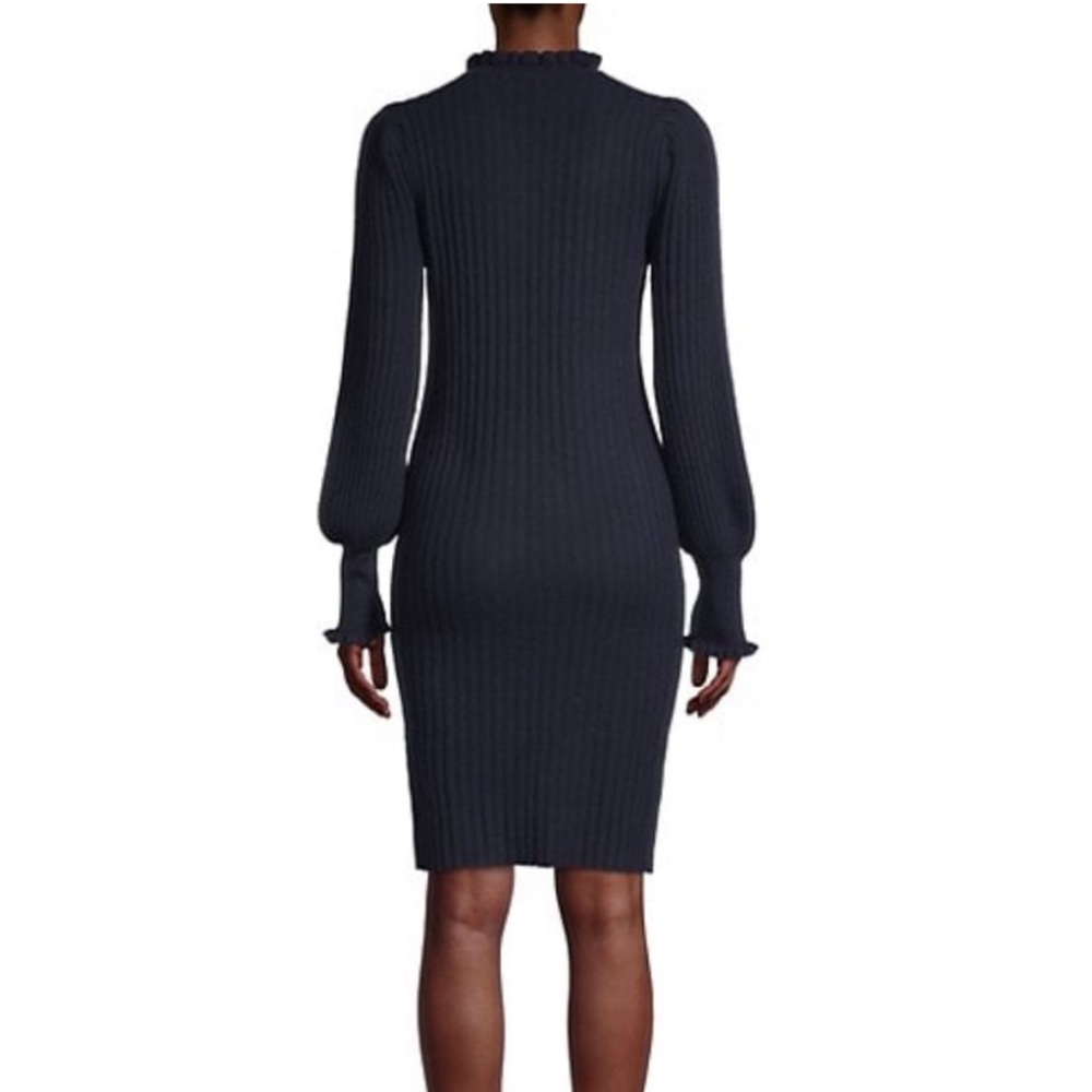 Elie Tahari Balloon Sleeve Sweater Dress - Picture 2 of 5